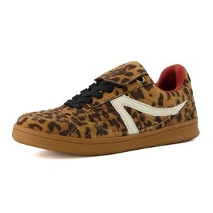 Leopard Print Cushionaire Sneakers with White Accent